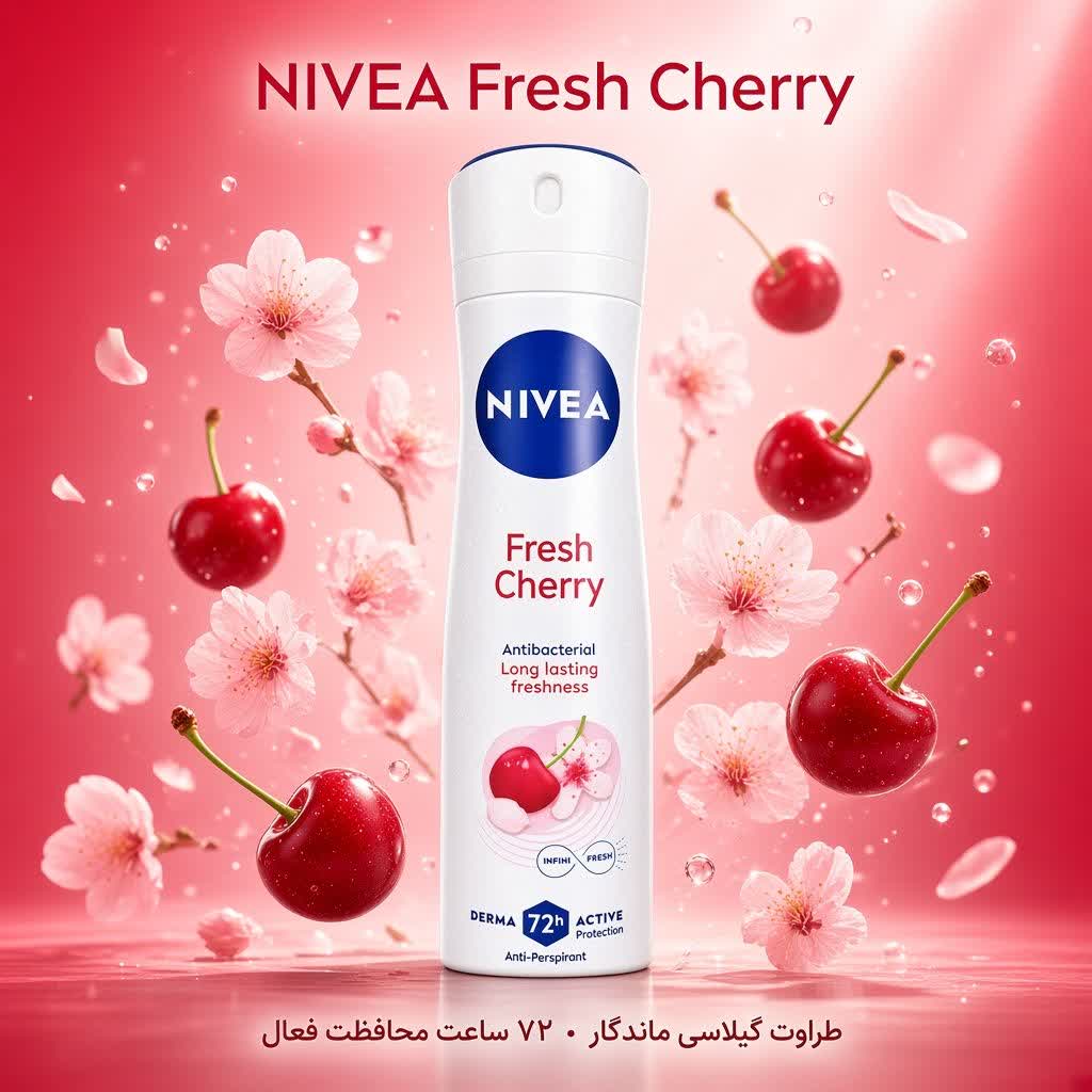 اسپری خوشبو کننده ی NIVEA نیوا اورجینال با ماندگاری 72 ساعت
